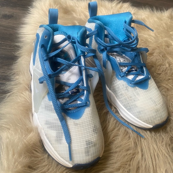 Blue and White Lebrons - Picture 4 of 6